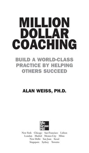 Million Dollar Coaching by Alan Weiss